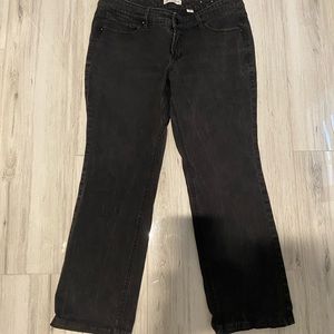 Coldwater Creek modern fit black gray jeans petite